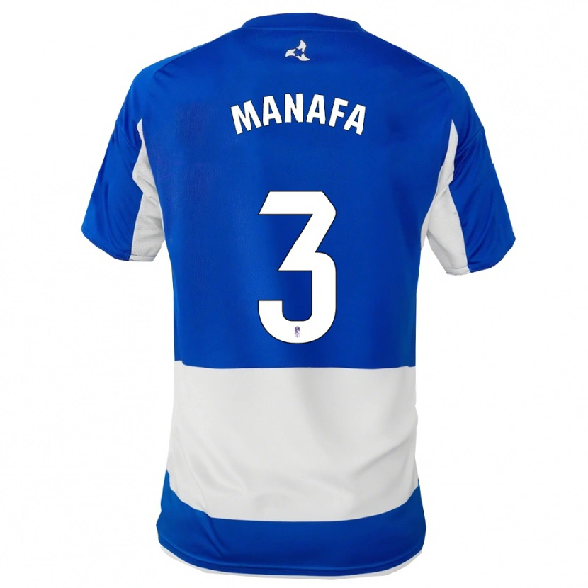 Danxen Kinder Wilson Manafa #3 Blau Weiß Auswärtstrikot Trikot 2025/26 T-Shirt Österreich