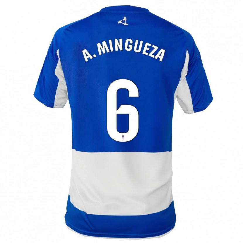Danxen Kinder Ariadna Mingueza Garcia #6 Blau Weiß Auswärtstrikot Trikot 2025/26 T-Shirt Österreich