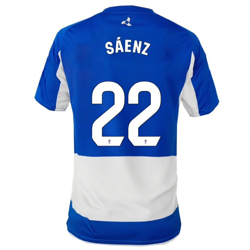 Danxen Kinder Pablo Sáenz #22 Blau Weiß Auswärtstrikot Trikot 2025/26 T-Shirt Österreich