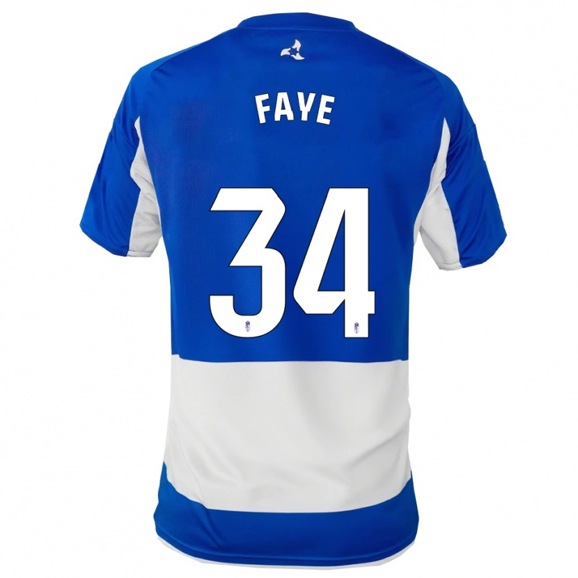 Danxen Kinder Souleymane Faye #34 Blau Weiß Auswärtstrikot Trikot 2025/26 T-Shirt Österreich
