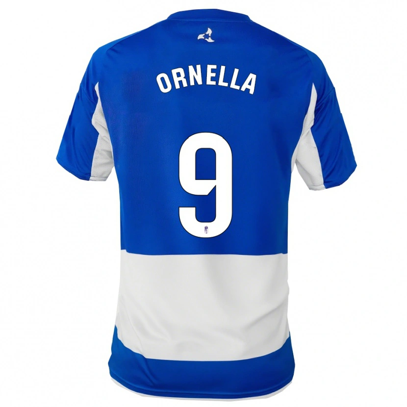 Danxen Kinder Ornella María Vignola Cabot #9 Blau Weiß Auswärtstrikot Trikot 2025/26 T-Shirt Österreich