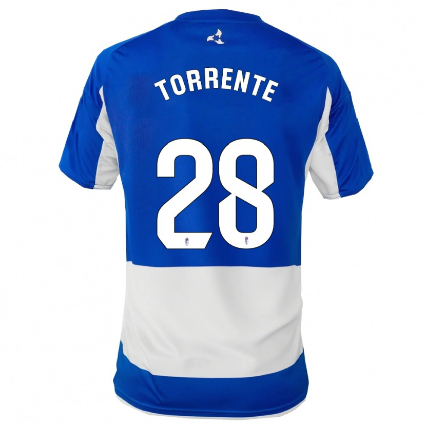 Danxen Kinder Raúl Torrente #28 Blau Weiß Auswärtstrikot Trikot 2025/26 T-Shirt Österreich