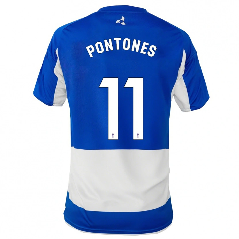 Danxen Kinder Juan Carlos Pontones #11 Blau Weiß Auswärtstrikot Trikot 2025/26 T-Shirt Österreich