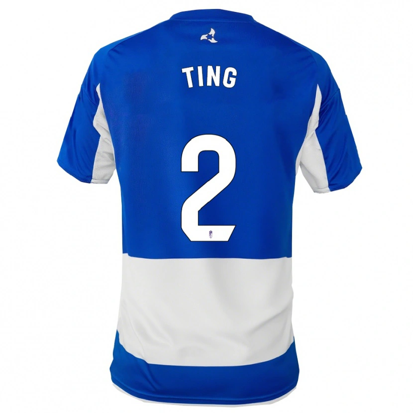 Danxen Kinder Xie Ting #2 Blau Weiß Auswärtstrikot Trikot 2025/26 T-Shirt Österreich