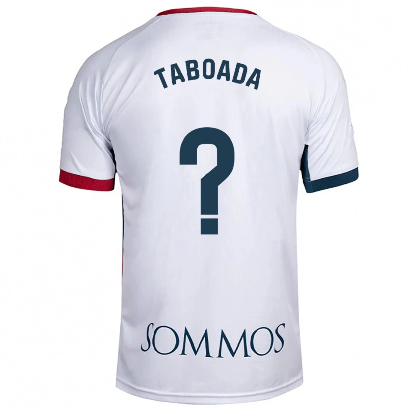Danxen Kinder Héctor Taboada #0 Weiß Rot Auswärtstrikot Trikot 2025/26 T-Shirt Österreich