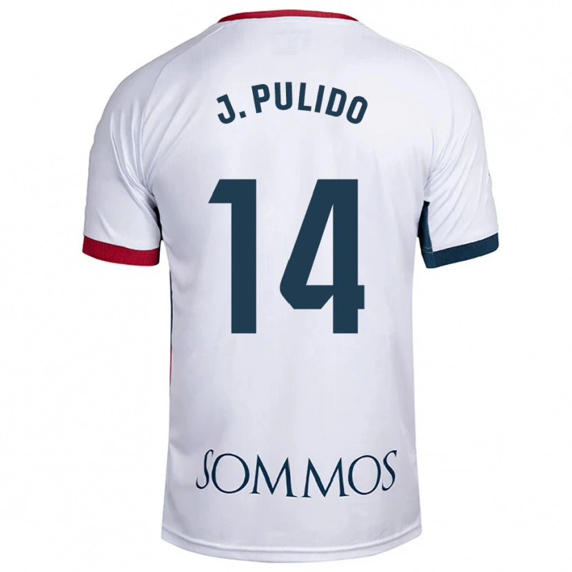 Danxen Kinder Jorge Pulido #14 Weiß Rot Auswärtstrikot Trikot 2025/26 T-Shirt Österreich