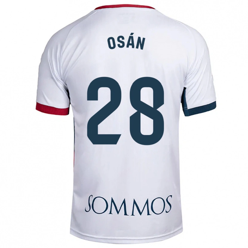 Danxen Kinder Pablo Osán #28 Weiß Rot Auswärtstrikot Trikot 2025/26 T-Shirt Österreich