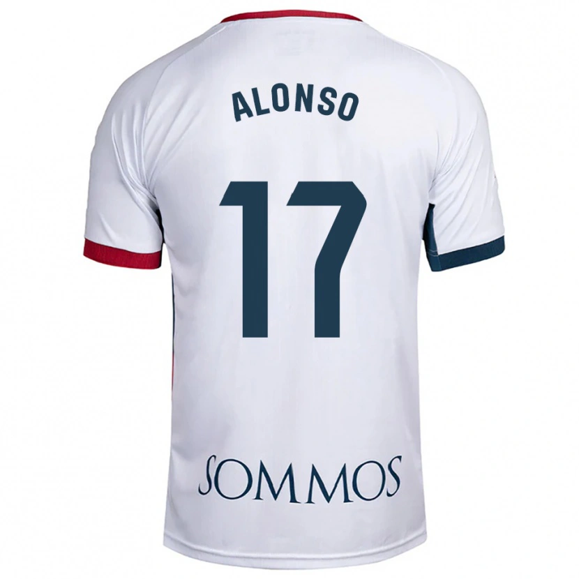 Danxen Kinder Julio Alonso #17 Weiß Rot Auswärtstrikot Trikot 2025/26 T-Shirt Österreich