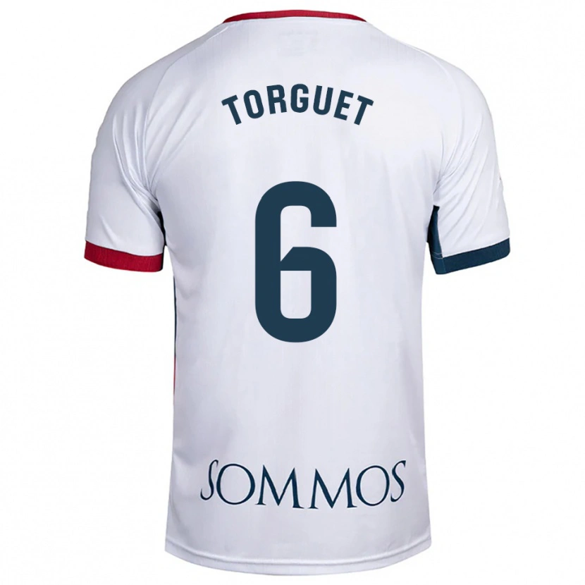 Danxen Kinder Miguel Torguet #6 Weiß Rot Auswärtstrikot Trikot 2025/26 T-Shirt Österreich