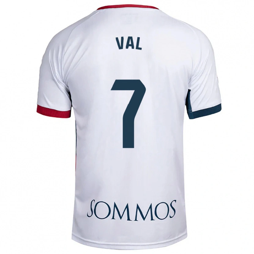 Danxen Kinder Rodri Val #7 Weiß Rot Auswärtstrikot Trikot 2025/26 T-Shirt Österreich