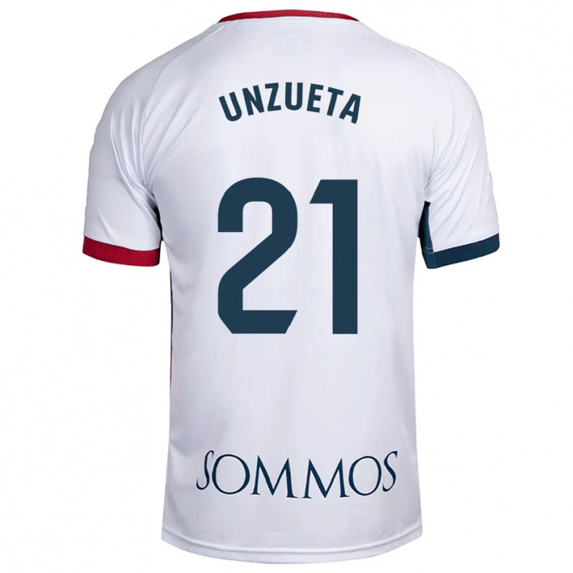 Danxen Kinder Iker Unzueta #21 Weiß Rot Auswärtstrikot Trikot 2025/26 T-Shirt Österreich