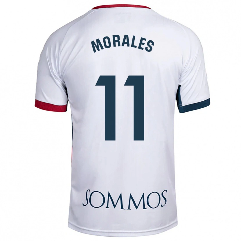 Danxen Kinder Carolina Morales #11 Weiß Rot Auswärtstrikot Trikot 2025/26 T-Shirt Österreich
