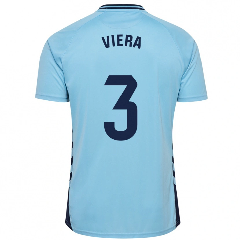 Danxen Kinder Óliver Viera #3 Himmelblau Auswärtstrikot Trikot 2025/26 T-Shirt Österreich