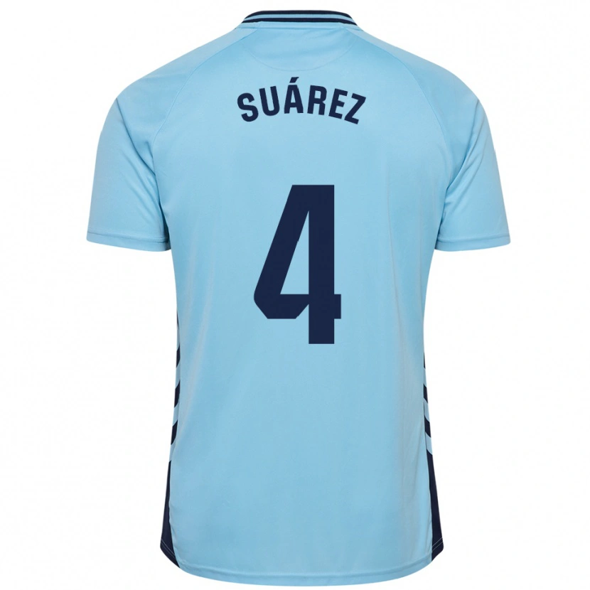 Danxen Kinder Álex Suárez #4 Himmelblau Auswärtstrikot Trikot 2025/26 T-Shirt Österreich