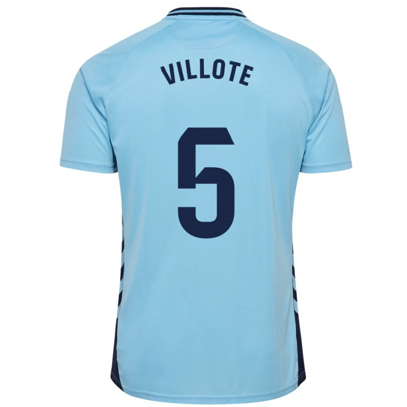 Danxen Kinder Víctor Villote #5 Himmelblau Auswärtstrikot Trikot 2025/26 T-Shirt Österreich