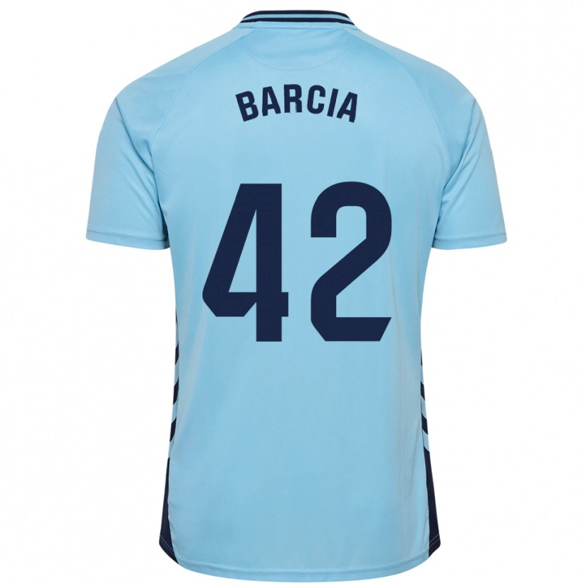 Danxen Kinder Sergio Barcia #42 Himmelblau Auswärtstrikot Trikot 2025/26 T-Shirt Österreich