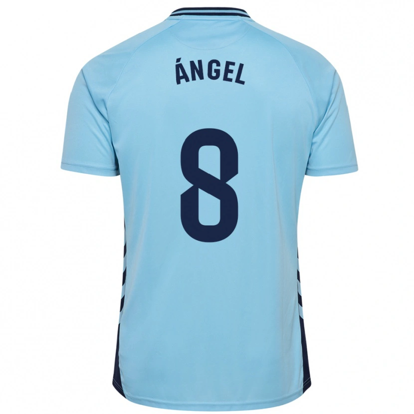 Danxen Kinder José Ángel #8 Himmelblau Auswärtstrikot Trikot 2025/26 T-Shirt Österreich