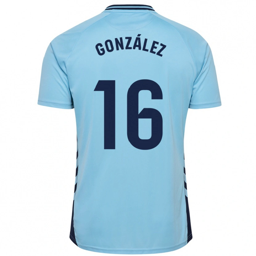 Danxen Kinder Iñaki González #16 Himmelblau Auswärtstrikot Trikot 2025/26 T-Shirt Österreich