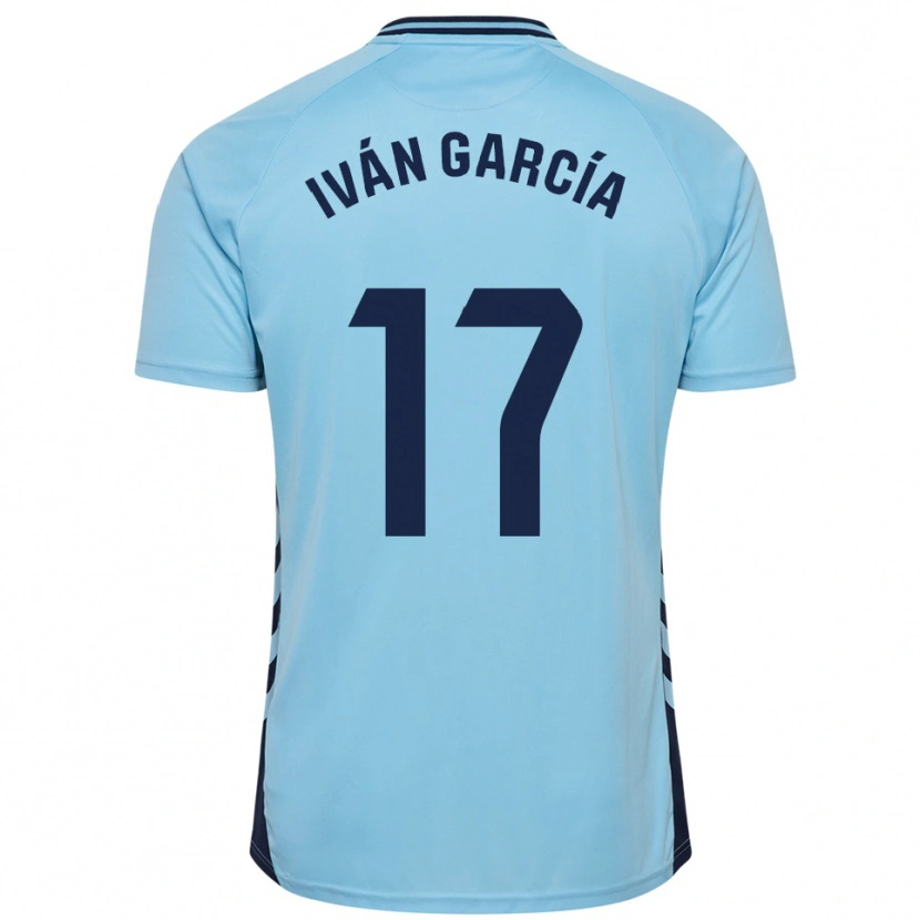 Danxen Kinder Iván García #17 Himmelblau Auswärtstrikot Trikot 2025/26 T-Shirt Österreich