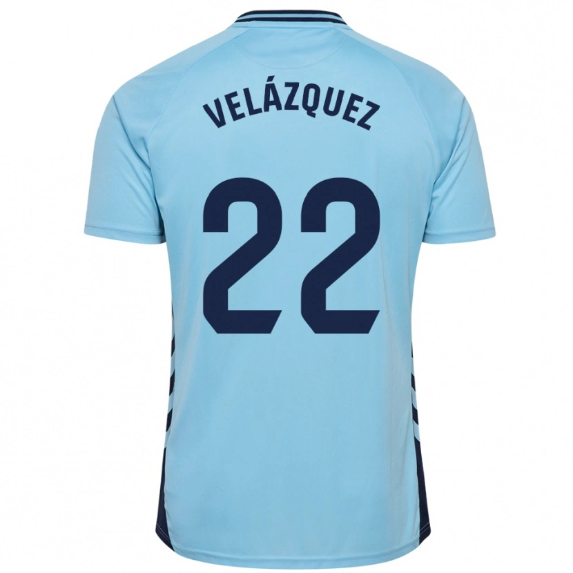 Danxen Kinder Brian Velázquez #22 Himmelblau Auswärtstrikot Trikot 2025/26 T-Shirt Österreich