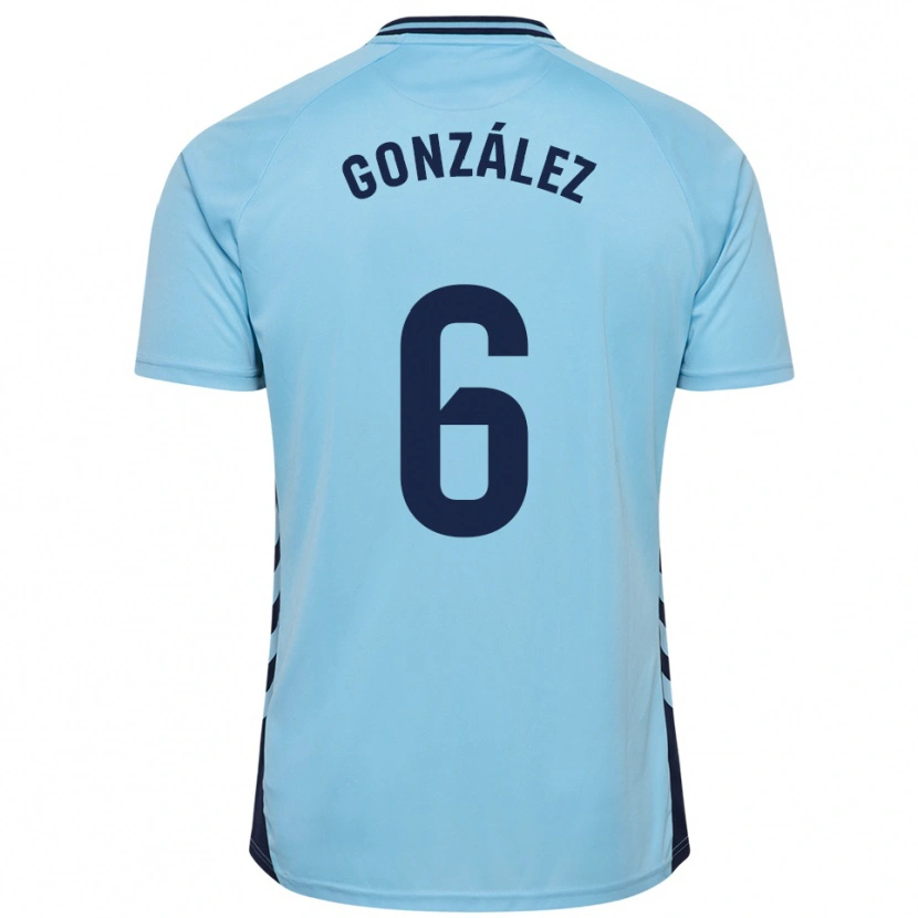 Danxen Kinder Fabio González #6 Himmelblau Auswärtstrikot Trikot 2025/26 T-Shirt Österreich