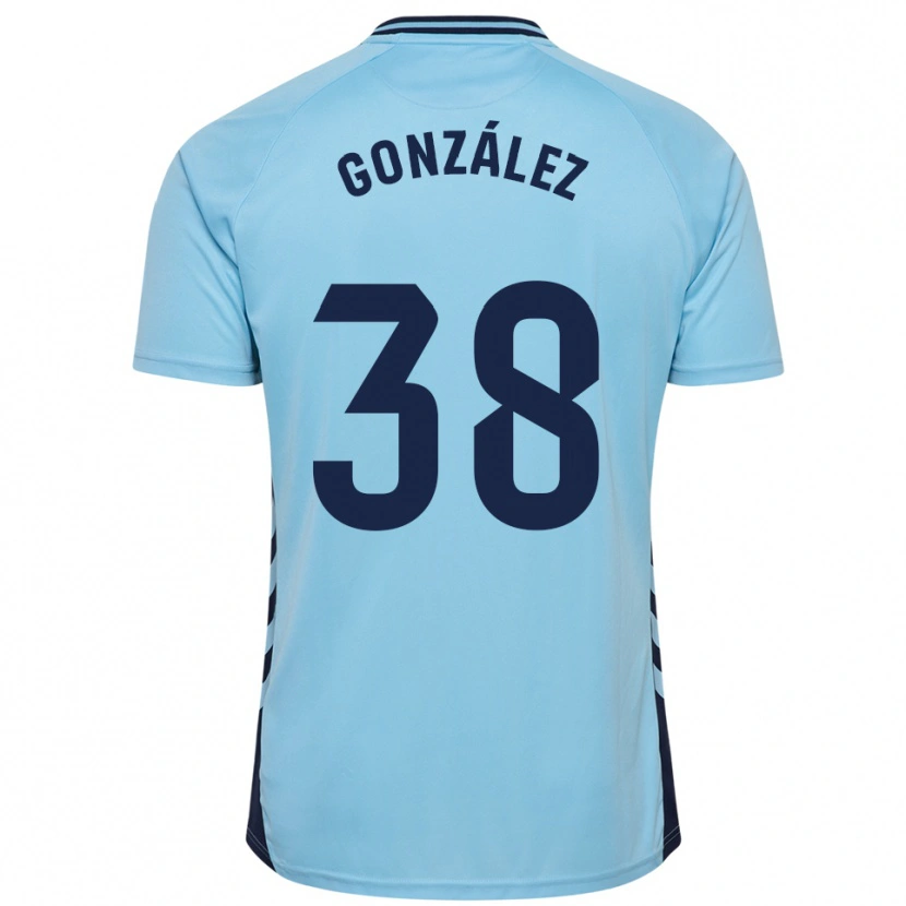 Danxen Kinder Josito González #38 Himmelblau Auswärtstrikot Trikot 2025/26 T-Shirt Österreich