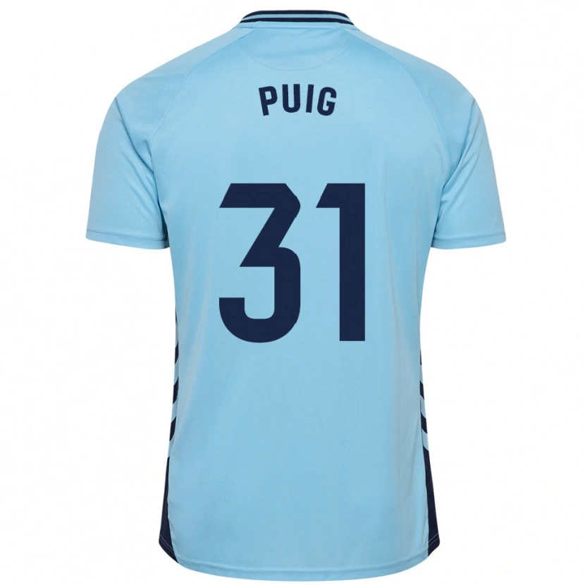 Danxen Kinder Victor Puig #31 Himmelblau Auswärtstrikot Trikot 2025/26 T-Shirt Österreich