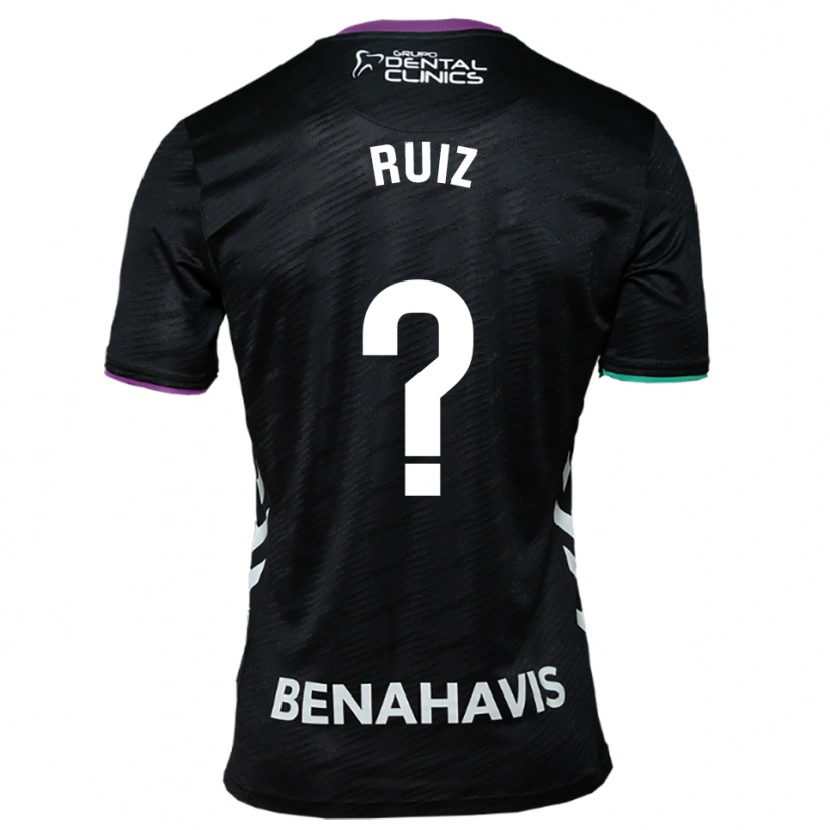 Danxen Kinder Jorge Ruiz #0 Schwarz Lila Grün Auswärtstrikot Trikot 2025/26 T-Shirt Österreich
