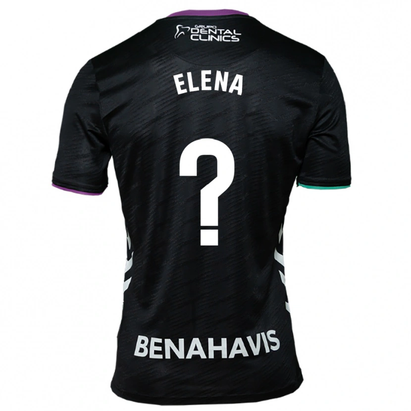 Danxen Kinder Elena Martínez Pérez #0 Schwarz Lila Grün Auswärtstrikot Trikot 2025/26 T-Shirt Österreich