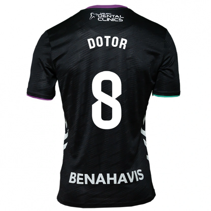 Danxen Kinder Carlos Dotor #8 Schwarz Lila Grün Auswärtstrikot Trikot 2025/26 T-Shirt Österreich
