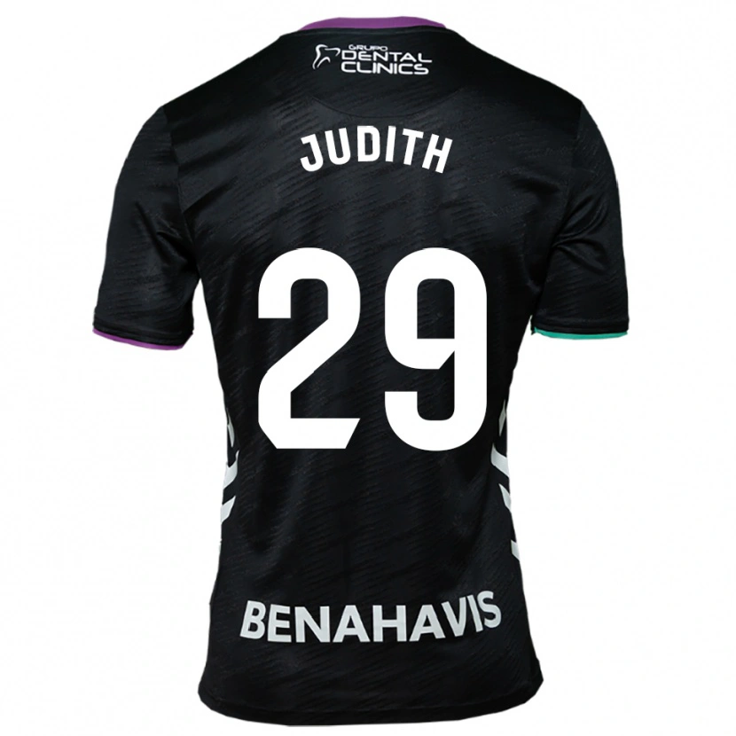 Danxen Kinder Judith Ruiz Torres #29 Schwarz Lila Grün Auswärtstrikot Trikot 2025/26 T-Shirt Österreich