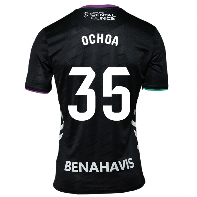 Danxen Kinder Aarón Ochoa #35 Schwarz Lila Grün Auswärtstrikot Trikot 2025/26 T-Shirt Österreich