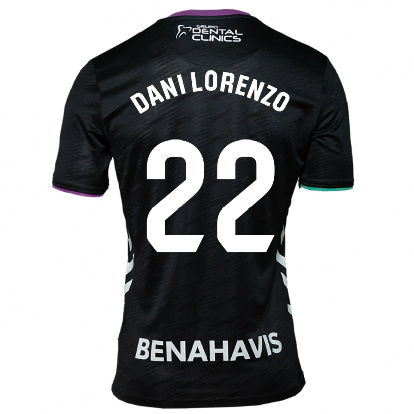 Danxen Kinder Dani Lorenzo #22 Schwarz Lila Grün Auswärtstrikot Trikot 2025/26 T-Shirt Österreich
