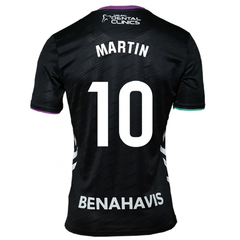 Danxen Kinder Jesús Martín #10 Schwarz Lila Grün Auswärtstrikot Trikot 2025/26 T-Shirt Österreich