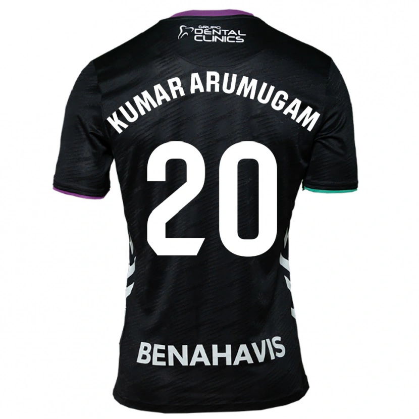 Danxen Kinder Suk Kumar Arumugam #20 Schwarz Lila Grün Auswärtstrikot Trikot 2025/26 T-Shirt Österreich