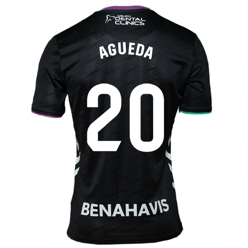 Danxen Kinder Agueda Gonzalez Sanz #20 Schwarz Lila Grün Auswärtstrikot Trikot 2025/26 T-Shirt Österreich