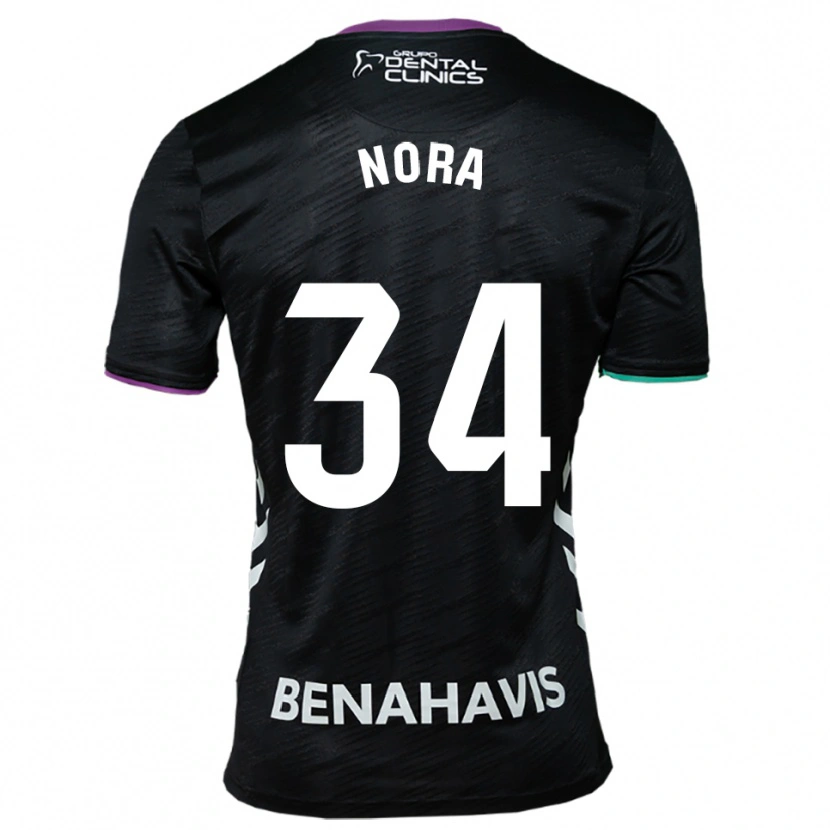 Danxen Kinder Nora #34 Schwarz Lila Grün Auswärtstrikot Trikot 2025/26 T-Shirt Österreich