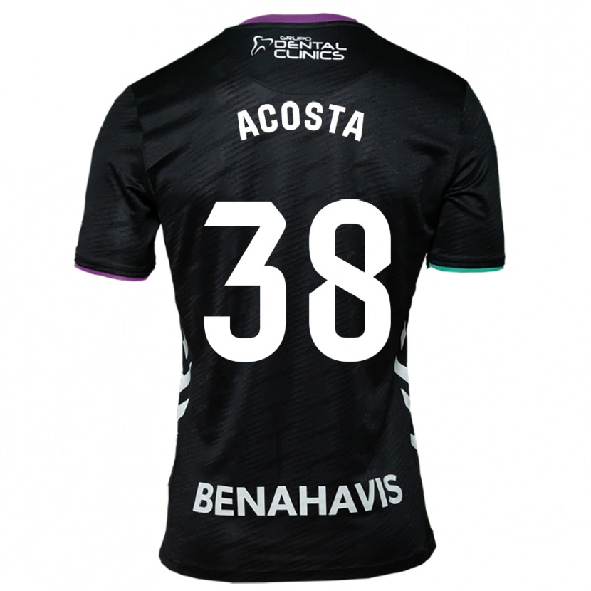 Danxen Kinder Judith Acosta #38 Schwarz Lila Grün Auswärtstrikot Trikot 2025/26 T-Shirt Österreich