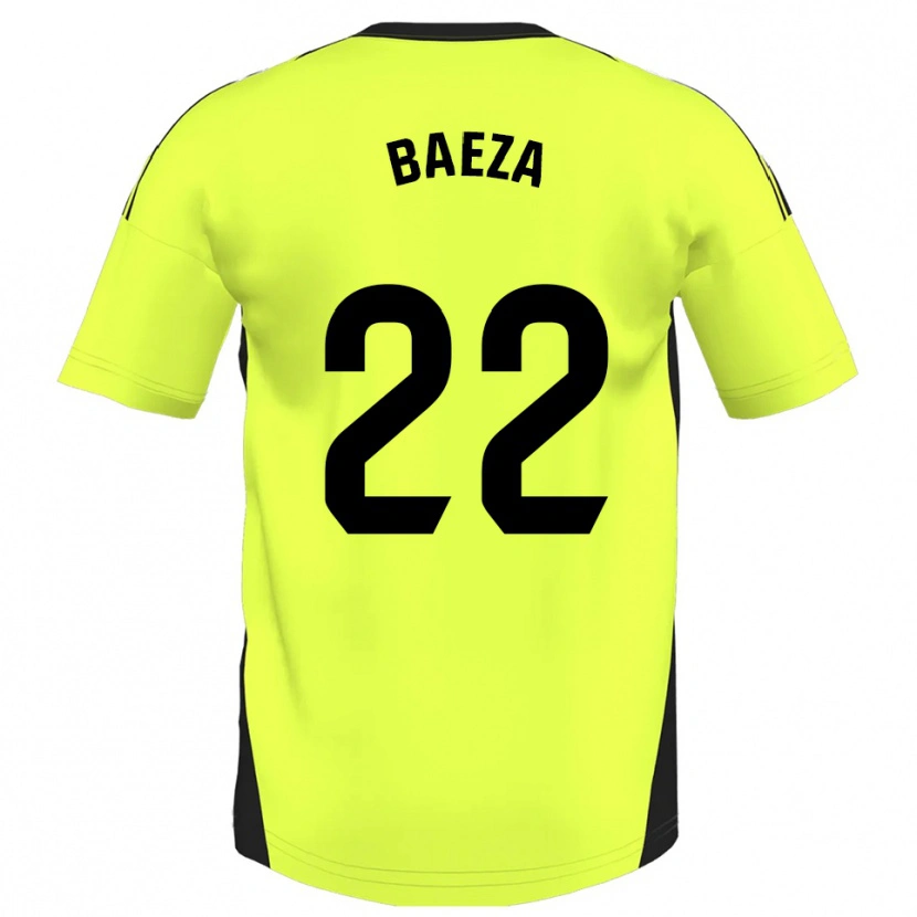 Danxen Kinder Miguel Baeza #22 Fluoreszierendes Gelb Auswärtstrikot Trikot 2025/26 T-Shirt Österreich