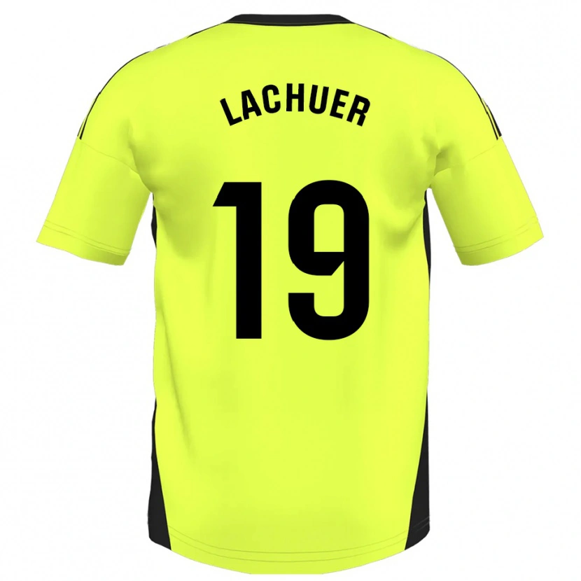 Danxen Kinder Mathis Lachuer #19 Fluoreszierendes Gelb Auswärtstrikot Trikot 2025/26 T-Shirt Österreich