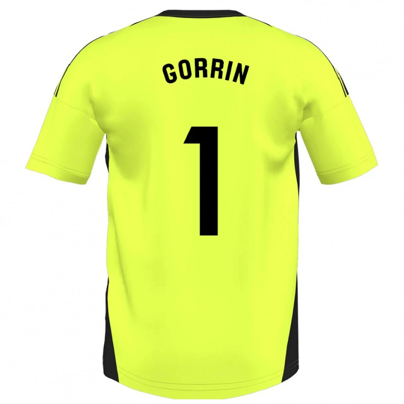 Danxen Kinder Ale Gorrin #1 Fluoreszierendes Gelb Auswärtstrikot Trikot 2025/26 T-Shirt Österreich