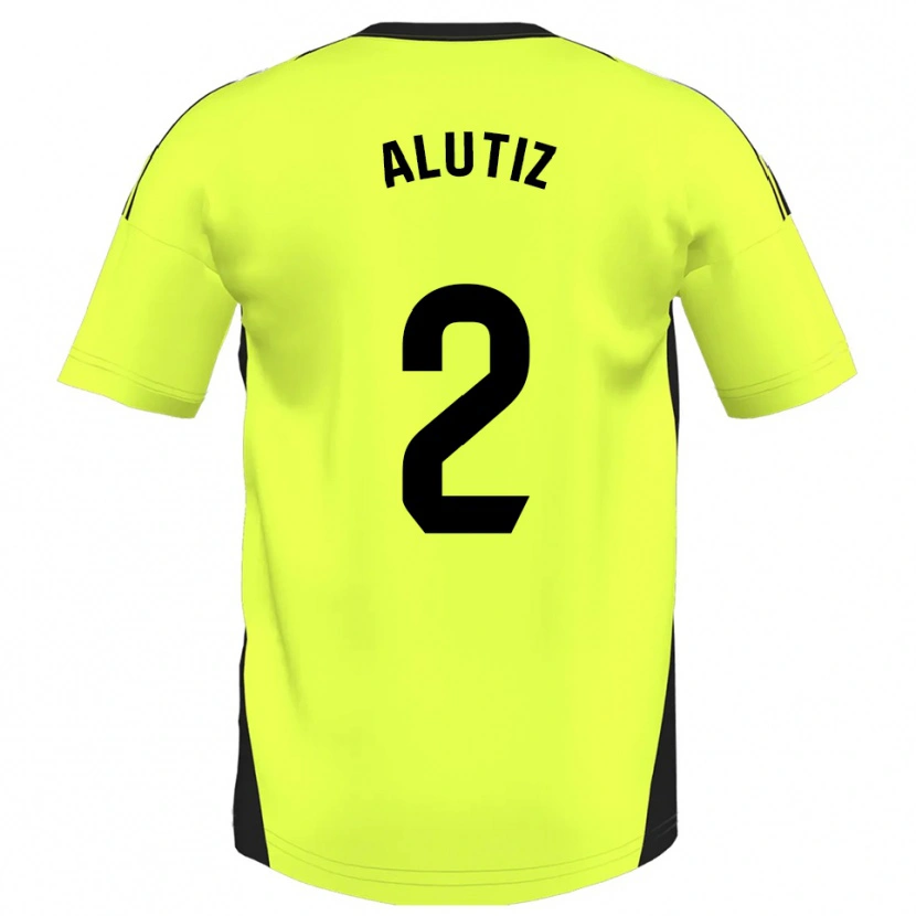 Danxen Kinder Hodei Alutiz #2 Fluoreszierendes Gelb Auswärtstrikot Trikot 2025/26 T-Shirt Österreich
