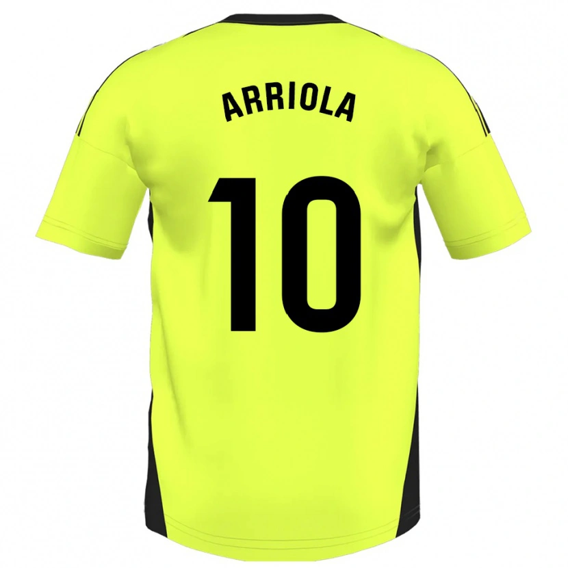 Danxen Kinder Marcos Arriola #10 Fluoreszierendes Gelb Auswärtstrikot Trikot 2025/26 T-Shirt Österreich