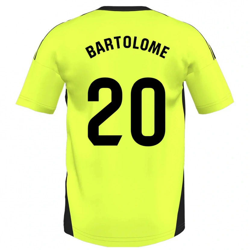 Danxen Kinder Diego Bartolomé #20 Fluoreszierendes Gelb Auswärtstrikot Trikot 2025/26 T-Shirt Österreich