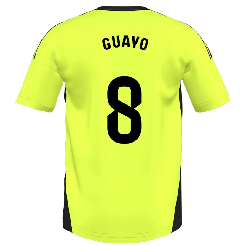 Danxen Kinder Guayo #8 Fluoreszierendes Gelb Auswärtstrikot Trikot 2025/26 T-Shirt Österreich