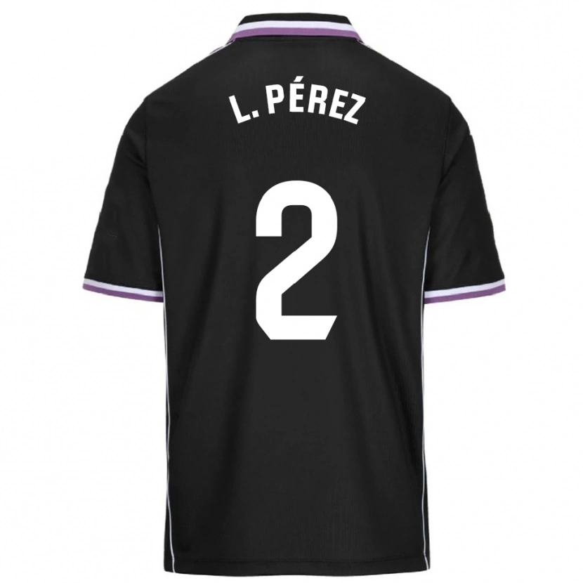 Danxen Kinder Luis Pérez #2 Lila Schwarz Auswärtstrikot Trikot 2025/26 T-Shirt Österreich
