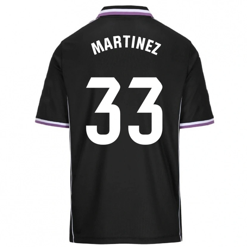 Danxen Kinder Jesús Martínez #33 Lila Schwarz Auswärtstrikot Trikot 2025/26 T-Shirt Österreich