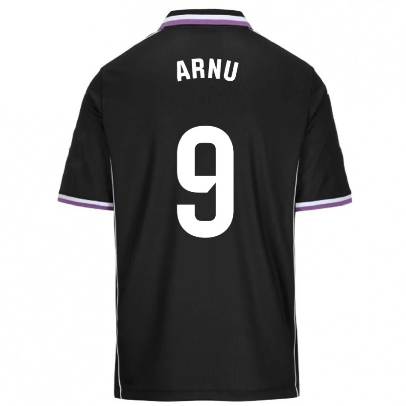 Danxen Kinder Adrián Arnu #9 Lila Schwarz Auswärtstrikot Trikot 2025/26 T-Shirt Österreich