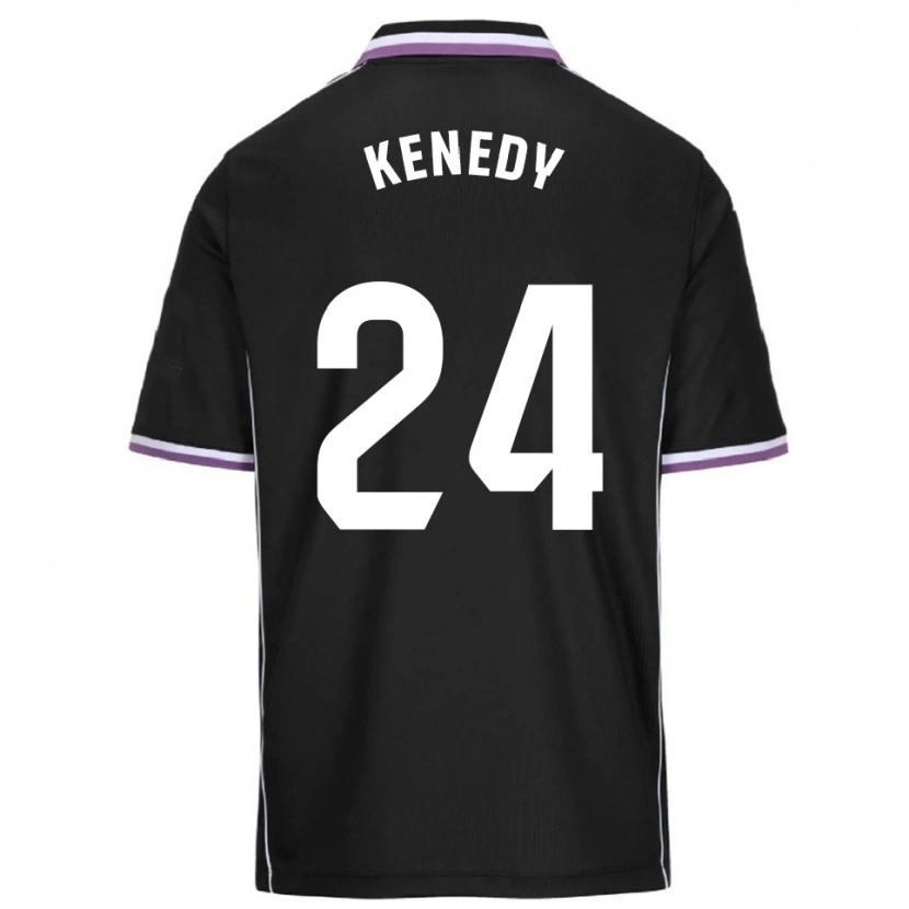 Danxen Kinder Kenedy #24 Lila Schwarz Auswärtstrikot Trikot 2025/26 T-Shirt Österreich