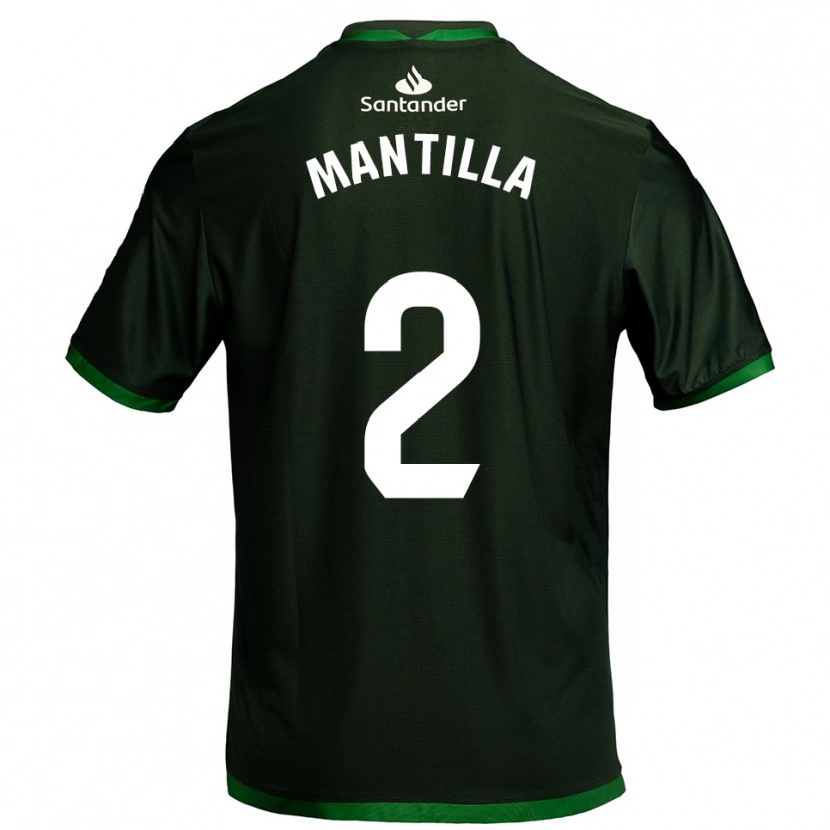 Danxen Kinder Álvaro Mantilla #2 Dunkelgrün Auswärtstrikot Trikot 2025/26 T-Shirt Österreich